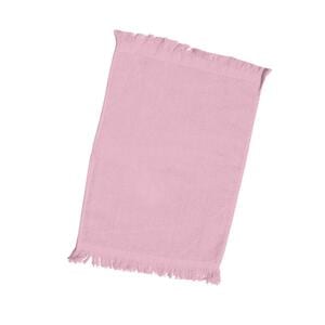 Q-Tees T100 - Fingertip Towel Fringed Pink