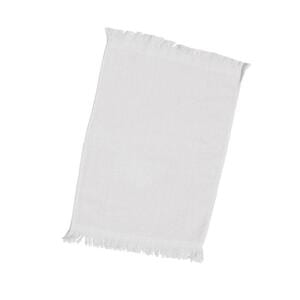 Q-Tees T100 - Fingertip Towel Fringed White