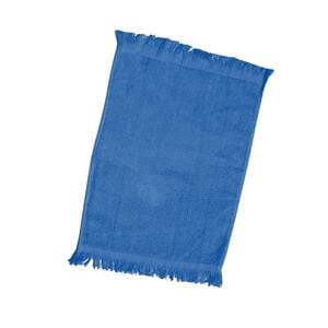 Q-Tees T100 - Fingertip Towel Fringed Royal blue