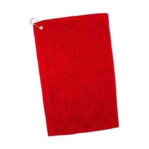 Q-Tees T300 - Deluxe Hand Towel Hemme Red