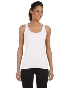 Gildan G642L - Ladies Softstyle®  4.5 oz. Fitted Tank White