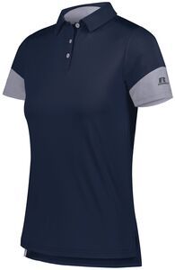 Russell 400PSX - Ladies Hybrid Polo Navy/Steel