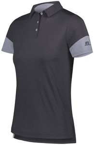 Russell 400PSX - Ladies Hybrid Polo Stealth/Steel