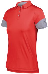 Russell 400PSX - Ladies Hybrid Polo True Red/Steel
