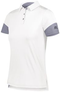 Russell 400PSX - Ladies Hybrid Polo White/Steel