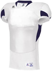 Russell S81XCM - Waist Length Football Jersey White/Purple