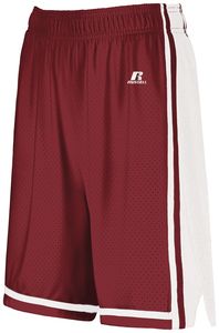Russell 4B2VTX - Ladies Legacy Basketball Shorts Cardinal/White
