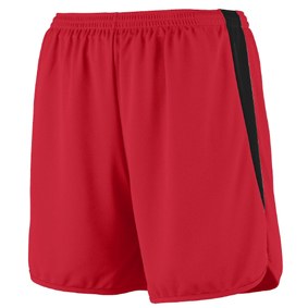 Augusta Sportswear 346 - Youth Rapidpace Track Short Red/Black