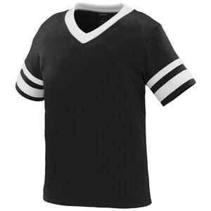 Augusta Sportswear 362 - Toddler Sleeve Stripe Jersey Black/White