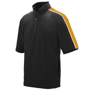 Augusta Sportswear 3788 - Quantum Short Sleeve Pullover Black/Gold/White