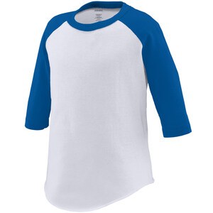 Augusta Sportswear 422 - Toddler Baseball Jersey White/Royal