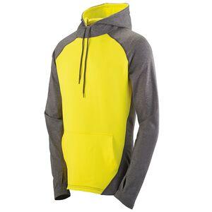 Augusta Sportswear 4762 - Zeal Hoodie Graphite Heather/Power Yellow