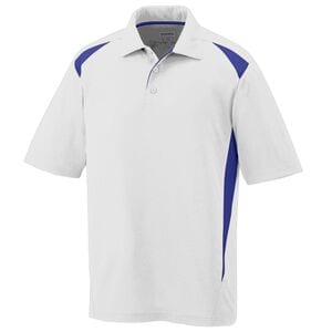 Augusta Sportswear 5012 - Premier Polo White/Purple