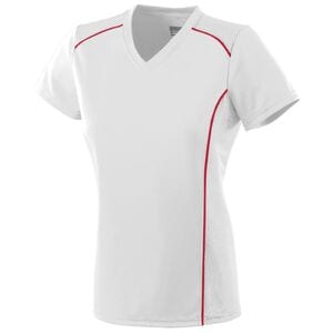 Augusta Sportswear 1093 - Girls Winning Streak Jersey White/Red