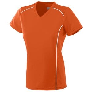 Augusta Sportswear 1093 - Girls Winning Streak Jersey Orange/White