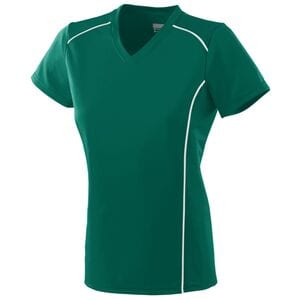 Augusta Sportswear 1093 - Girls Winning Streak Jersey Dark Green/White