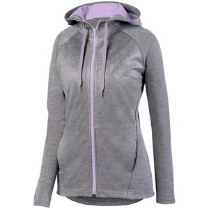 Augusta Sportswear 5558 - Ladies Zoe Tonal Heather Full Zip Hoodie Graphite/Light Lavender