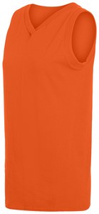 Augusta Sportswear 556 - Ladies Sleeveless V Neck Poly/Cotton Jersey Orange