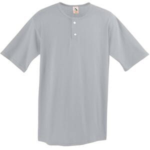 Augusta Sportswear 580 - Two Button Baseball Jersey Silver Grey