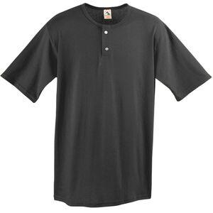 Augusta Sportswear 580 - Two Button Baseball Jersey Black
