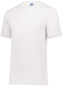 Augusta Sportswear 581 - Youth Two Button Baseball Jersey White