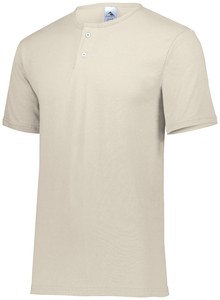 Augusta Sportswear 581 - Youth Two Button Baseball Jersey Silver Grey