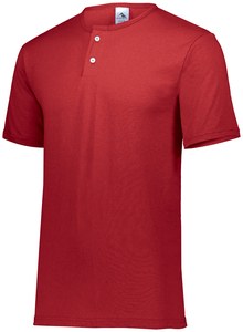 Augusta Sportswear 581 - Youth Two Button Baseball Jersey Red