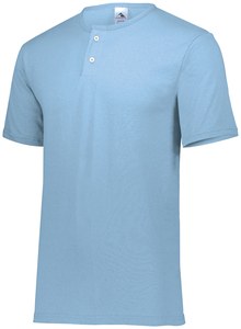 Augusta Sportswear 581 - Youth Two Button Baseball Jersey Light Blue