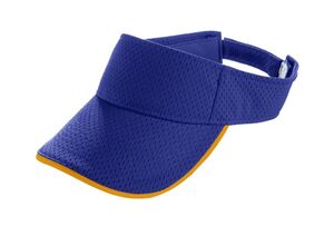 Augusta Sportswear 6223 - Athletic Mesh Two Color Visor Purple/Gold