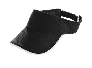 Augusta Sportswear 6224 - Youth Athletic Mesh Two Color Visor Black/White