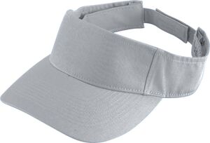 Augusta Sportswear 6226 - Youth Sport Twill Visor Silver Grey