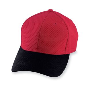 Augusta Sportswear 6235 - Athletic Mesh Cap Red/Black