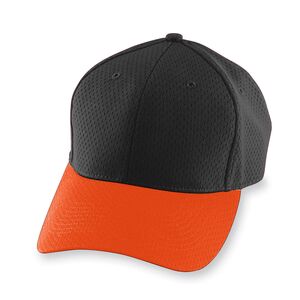 Augusta Sportswear 6235 - Athletic Mesh Cap Black/Orange