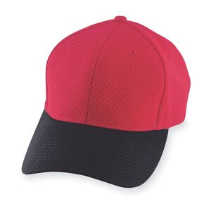 Augusta Sportswear 6236 - Athletic Mesh Cap Youth Red/Black