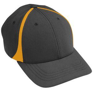 Augusta Sportswear 6310 - Flexfit Zone Cap Black/Gold