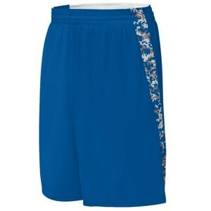 Augusta Sportswear 1164 - Youth Hook Shot Reversible Short Royal/Royal Digi