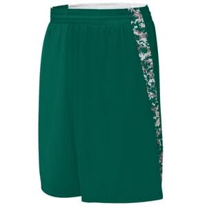 Augusta Sportswear 1164 - Youth Hook Shot Reversible Short Dark Green/Dark Green Digi
