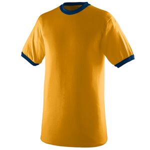 Augusta Sportswear 710 - Ringer T Shirt Gold/Navy