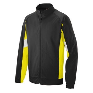 Augusta Sportswear 7722 - Tour De Force Jacket Black/ Power Yellow/ White