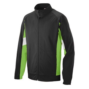Augusta Sportswear 7723 - Youth Tour De Force Jacket Black/Lime/White