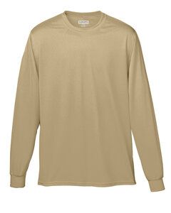 Augusta Sportswear 788 - Adult Wicking Long Sleeve T Shirt Vegas Gold