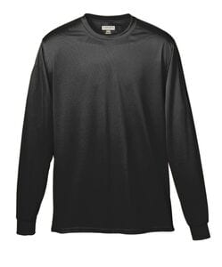 Augusta Sportswear 789 - Youth Wicking Long Sleeve T Shirt Black