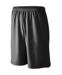 Augusta Sportswear 802 - Longer Length Wicking Mesh Athletic Short Black
