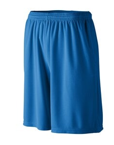 Augusta Sportswear 803 - Longer Length Wicking Short W/ Pockets Royal blue