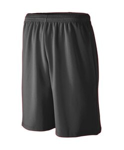 Augusta Sportswear 809 - Youth Longer Length Wicking Mesh Athletic Short Black