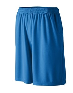 Augusta Sportswear 814 - Youth Longer Length Wicking Short W/ Pockets Royal blue
