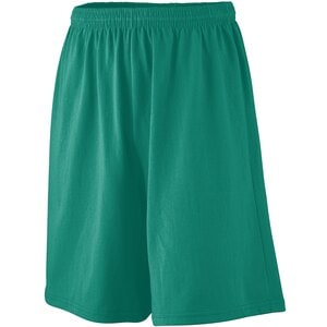 Augusta Sportswear 916 - Youth Longer Length Jersey Short Dark Green