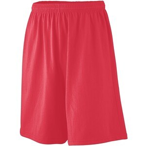 Augusta Sportswear 916 - Youth Longer Length Jersey Short Red