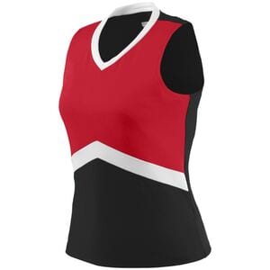 Augusta Sportswear 9201 - Girls Cheer Flex Shell Black/Red/White
