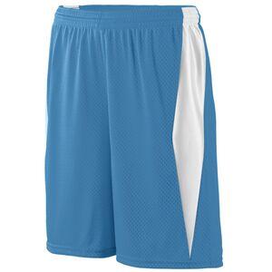 Augusta Sportswear 9735 - Top Score Short Columbia Blue/White